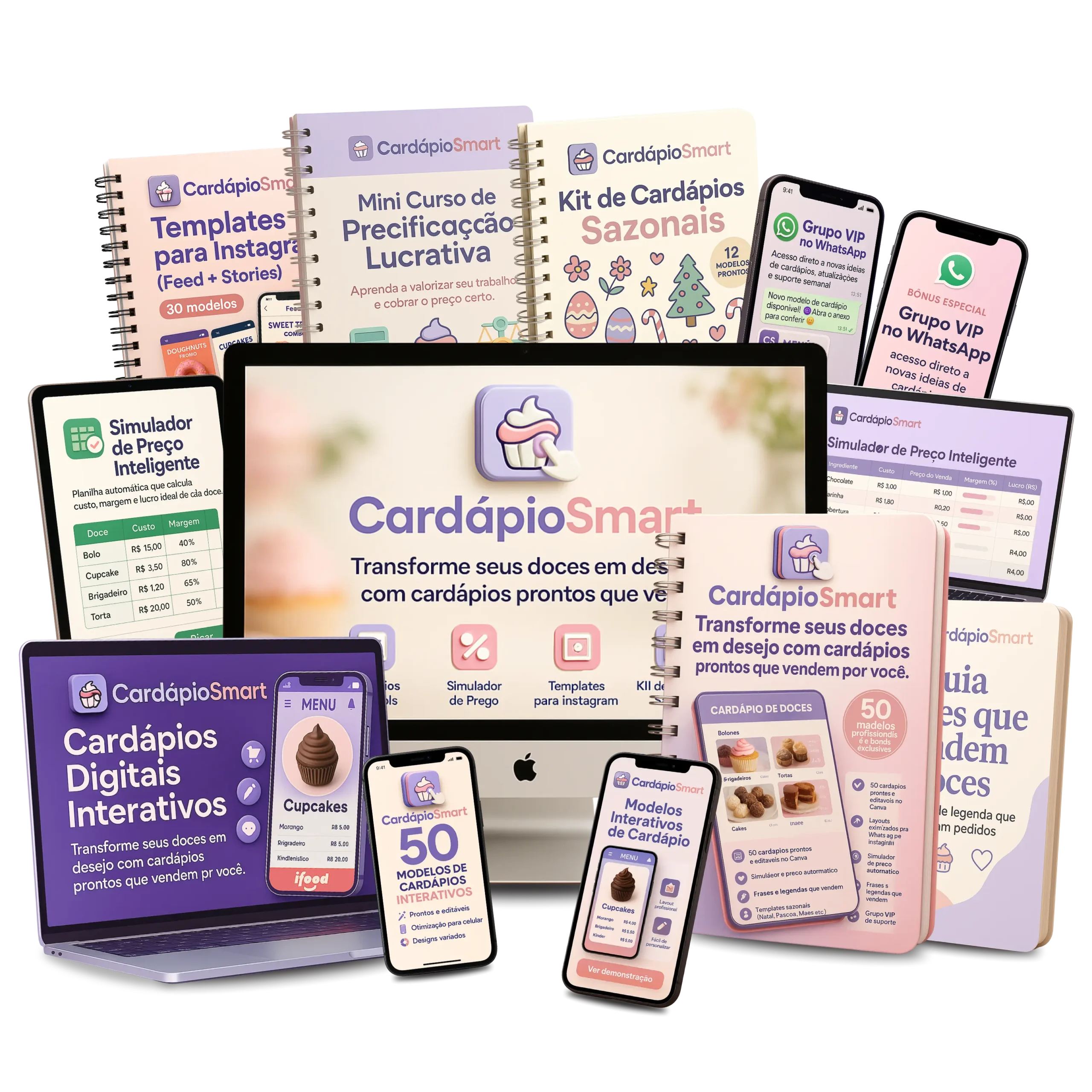 Mockup da oferta CardápioSmart
